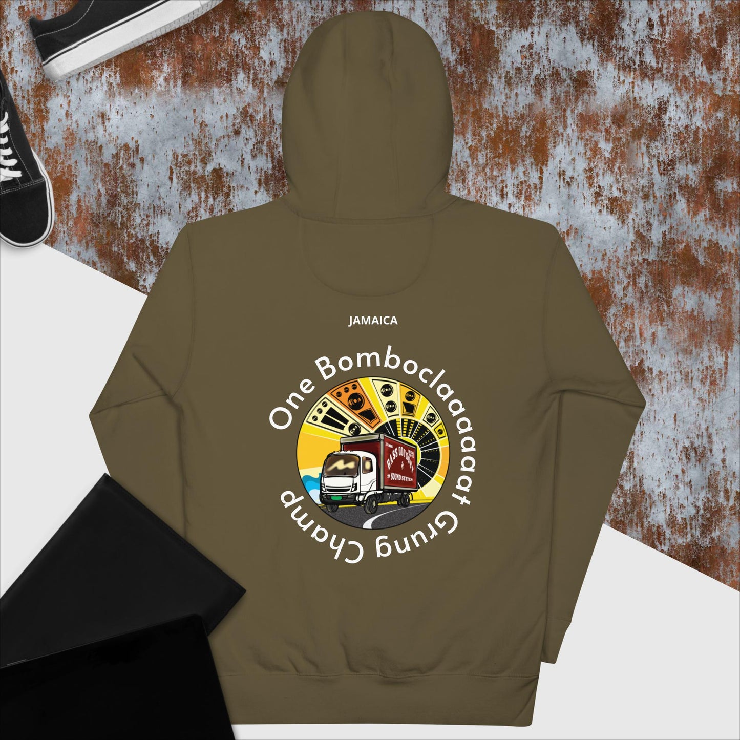 One Grung Champ Hoodie (Embroidery & Print Combo)